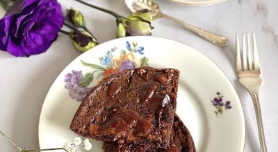 Bolo de chocolate low carb de frigideira