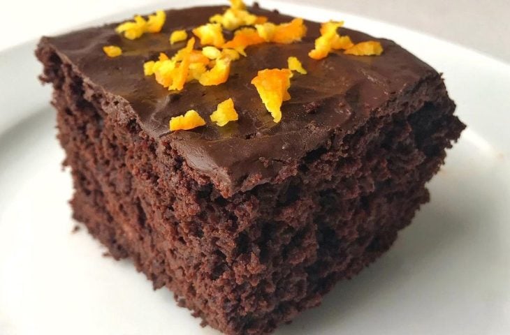 Bolo de chocolate vegano