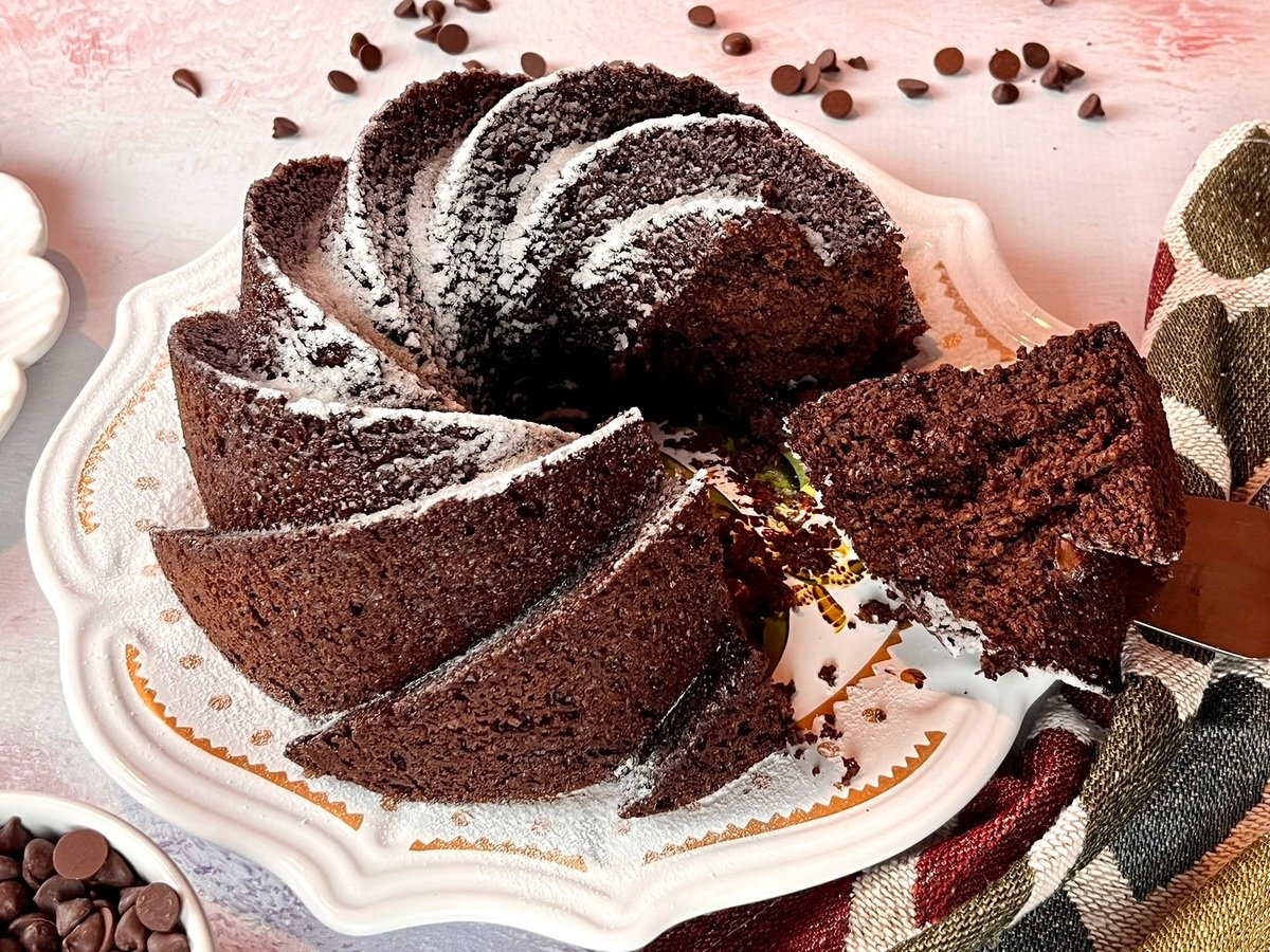 Bolo de chocolate zero açúcar