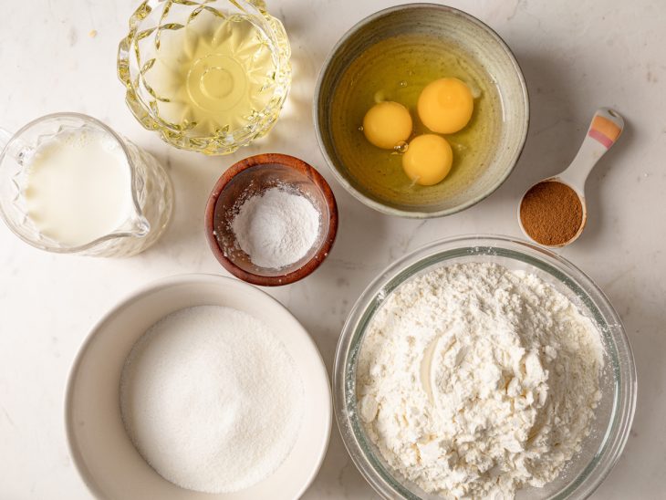 Ingredientes da receita.