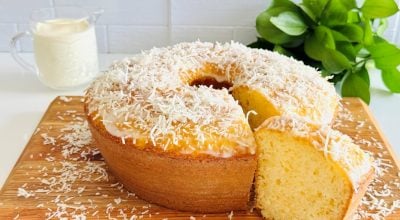 Bolo de coco de liquidificador