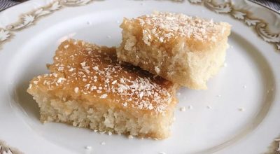 Bolo de coco vegano