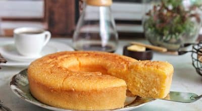 Bolo de flocão com 4 ingredientes