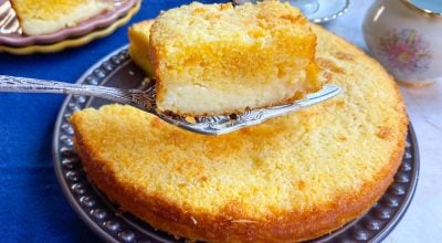 Bolo de flocão com queijo