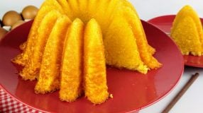 Bolo de flocão de milho sem trigo