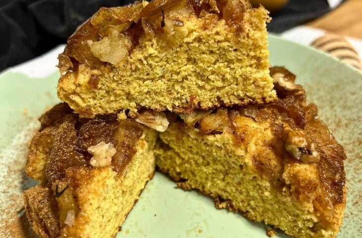 Bolo de frigideira de amêndoas