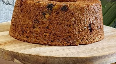 Bolo de frutas nutritivo