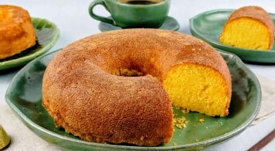 Bolo de fubá de liquidificador