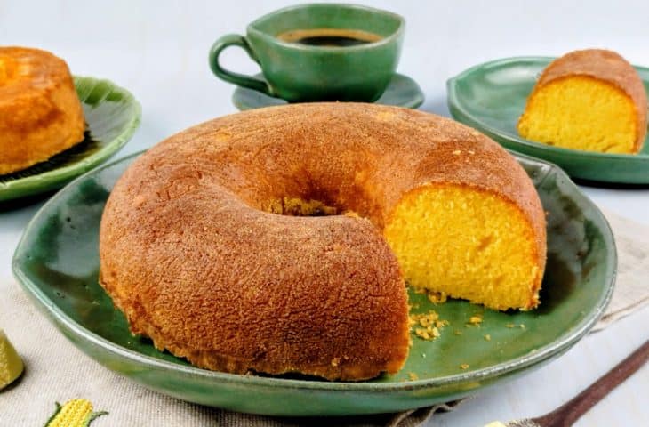 Bolo de fubá de liquidificador