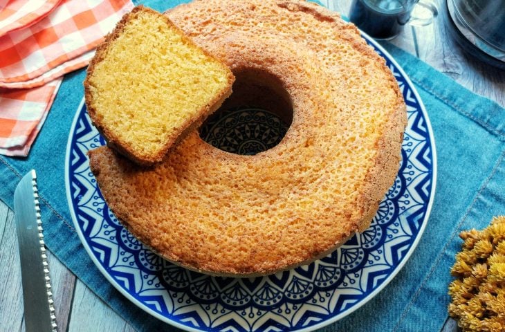 Bolo de fubá sem farinha de trigo