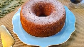 Bolo de fubá sem leite