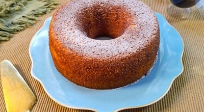 Bolo de fubá sem leite