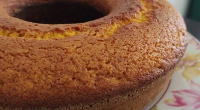 Bolo de fubá vegano