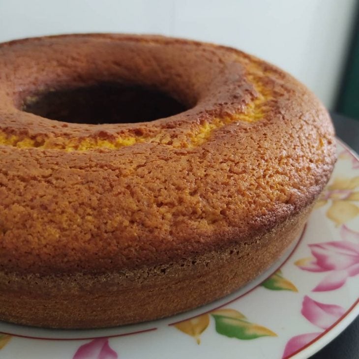 Bolo de fubá vegano