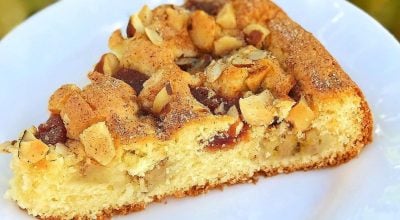 Bolo de goiabada com coco e castanha-do-Pará