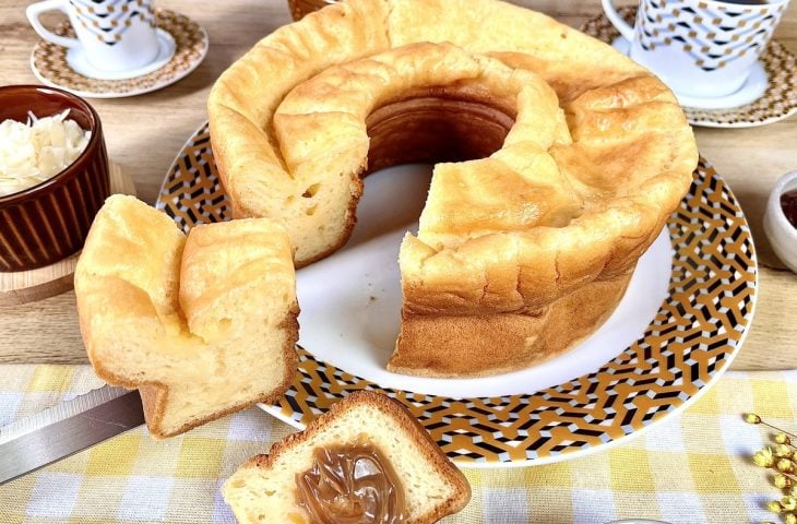 Bolo de goma de liquidificador