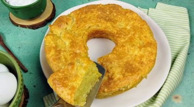Bolo de goma salgado