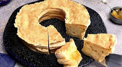 Bolo de goma tradicional do Nordeste