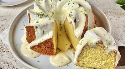 Bolo de iogurte com limão