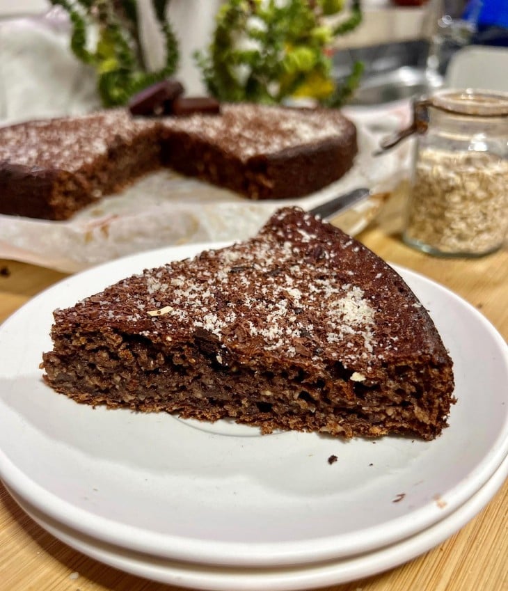 Bolo de iogurte e chocolate