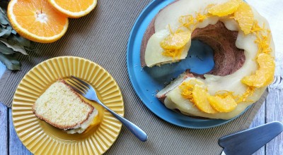 Bolo de laranja com cobertura durinha