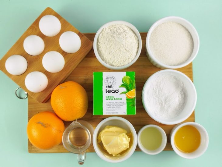 Ingredientes para o preparo reunidos.