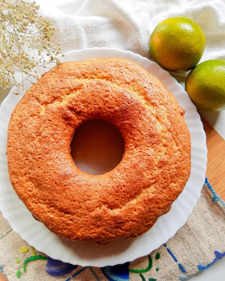 Bolo de laranja e coco