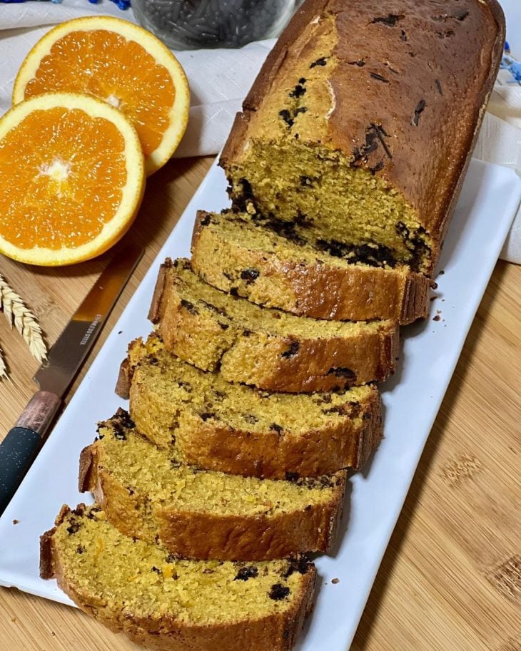 Bolo de laranja e iogurte