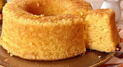 Bolo de laranja molhadinho