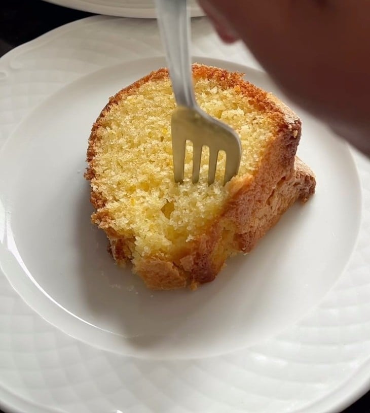 Bolo de laranja sem liquidificador