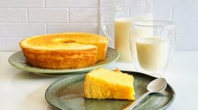 Bolo de leite simples de liquidificador