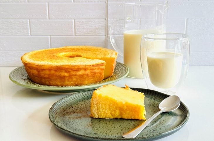 Bolo de leite simples de liquidificador