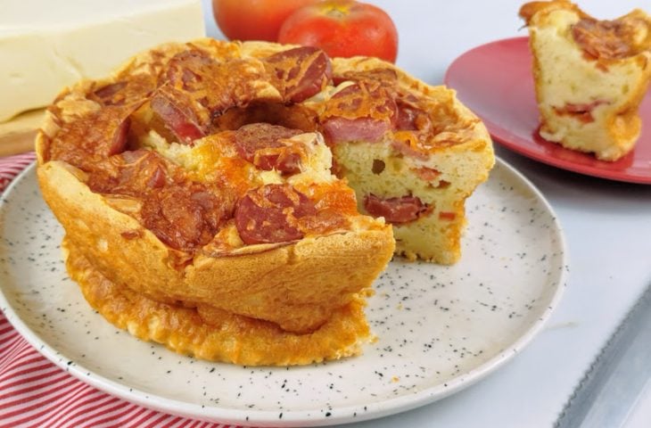 Bolo de liquidificador salgado