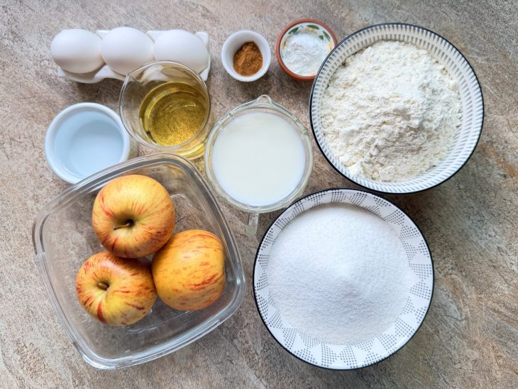 Ingredientes na bancada.