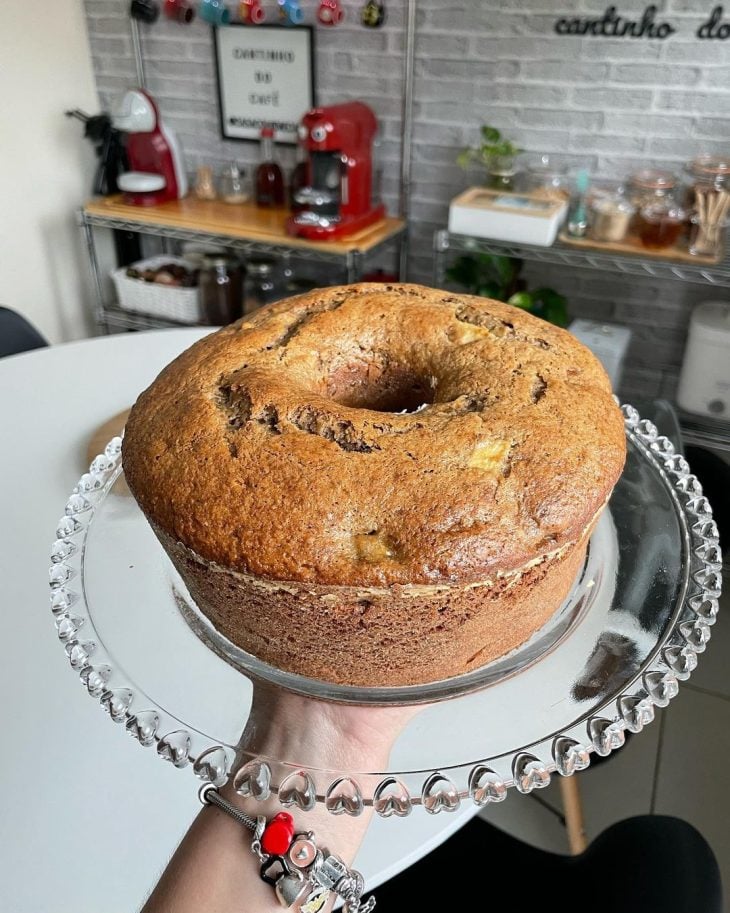 Bolo de maçã com banana