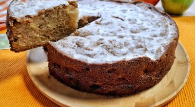 Bolo de maçã com canela