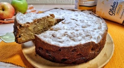 Bolo de maçã com canela