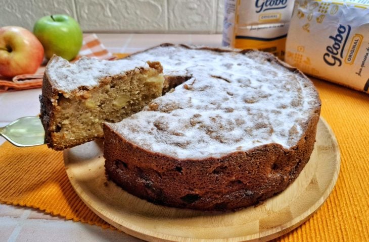 Bolo de maçã com canela
