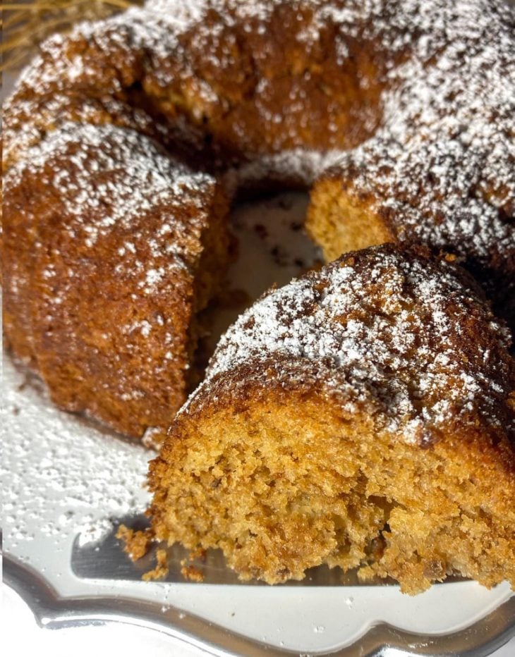 Bolo de maçã com especiarias