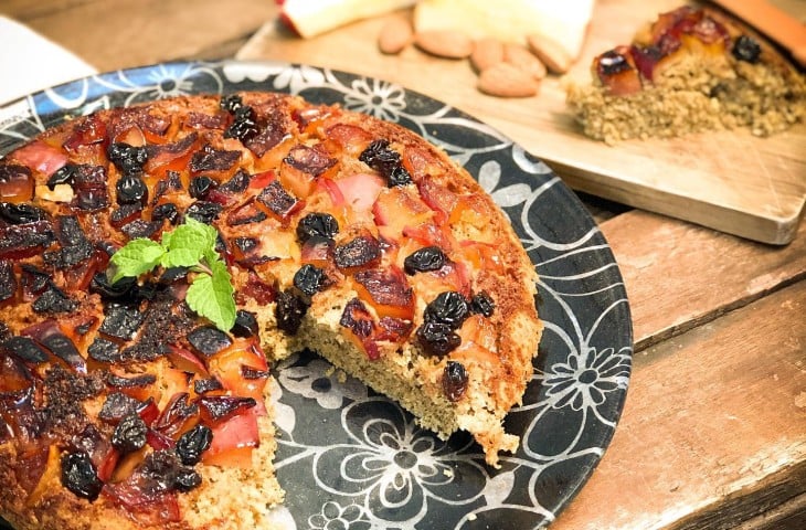 Bolo de maça de frigideira