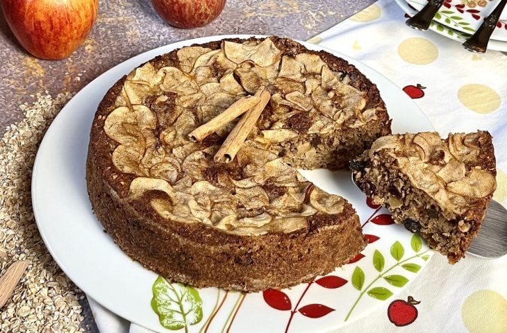 Bolo de maçã sem trigo