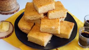 Bolo de mandioca cozida