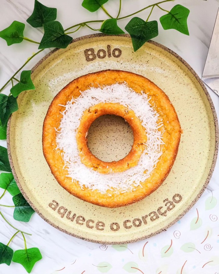 Bolo de milho com coco sem glúten