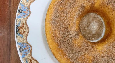 Bolo de milho com coco vegano