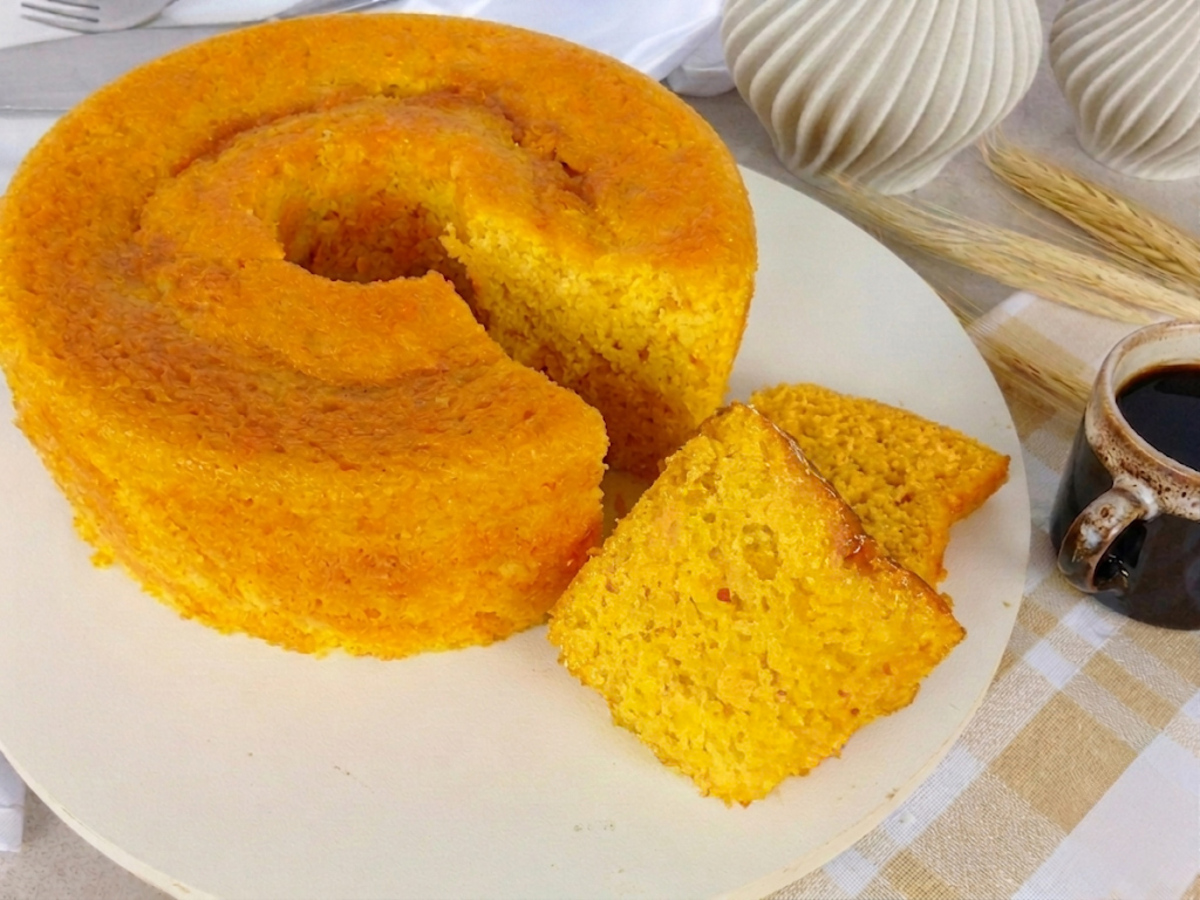 Bolo de milho sem leite