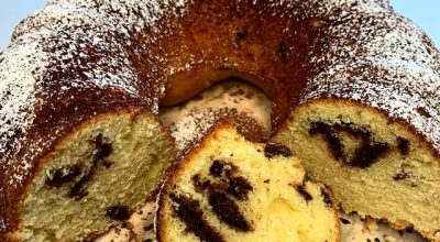Bolo de nata com chocolate