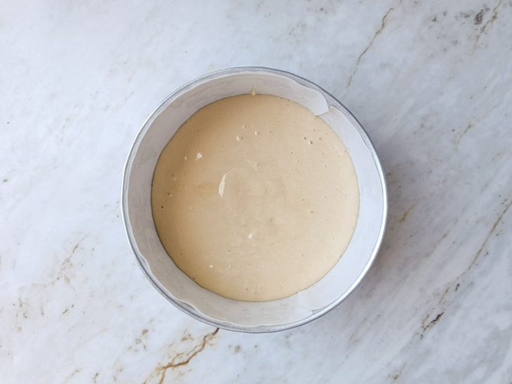 Masssa transferida para a forma.