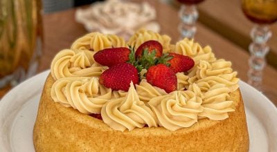 Bolo de Ninho com morango