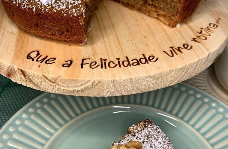 Bolo de nozes com banana