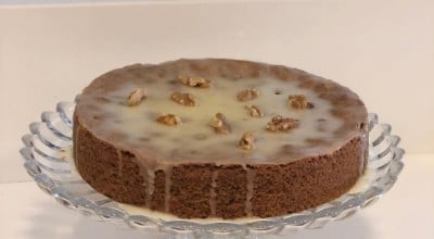 Bolo de nozes sem glúten e sem lactose